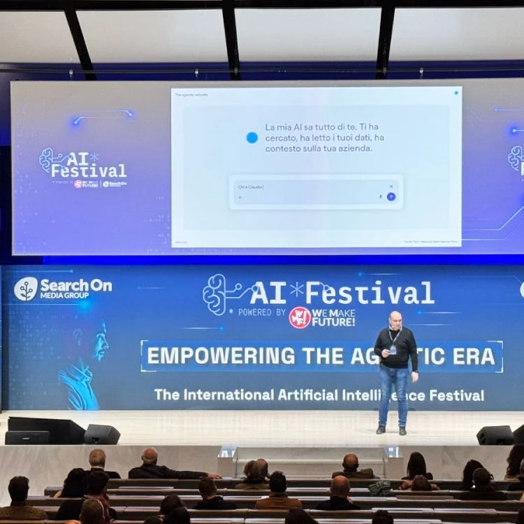 AI Festival: lo speech di Claudio Tonti sugli Agentic Websites